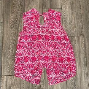 NWOT Plenty by Tracy Reese Anthrologie Pink Sleeveless Too with Geometric Design